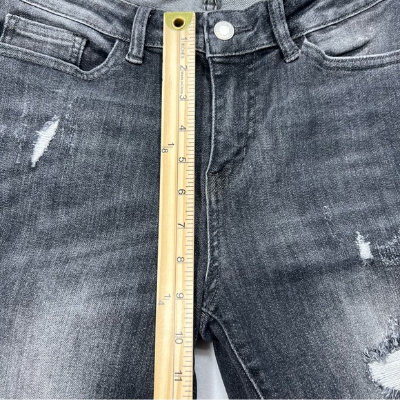 Judy Blue JB84151 Skinny Distressed Black Wash Jeans Women’s 9/29 NWOT Stretch - Picture 6 of 12